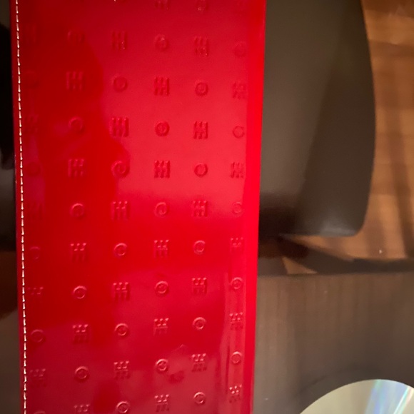 Arcadia Italian Rosso Genuine Leather Opera Clutch. - Picture 7 of 7